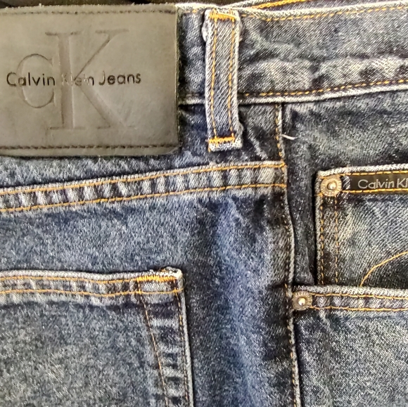 Calvin Klein Men's Jeans Relaxed Straight Size 38x32 Denim - Picture 3 of 4